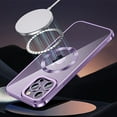 thumbnail image 5 of Compatible with iPhone 14 Pro Max Magnetic Glitter Cute Case, Plating Bling Clear Phone Case with MagSafe for Women Girls Full Camera Protector Back Cover for iPhone 14 Pro Max 6.7 Black, 5 of 11