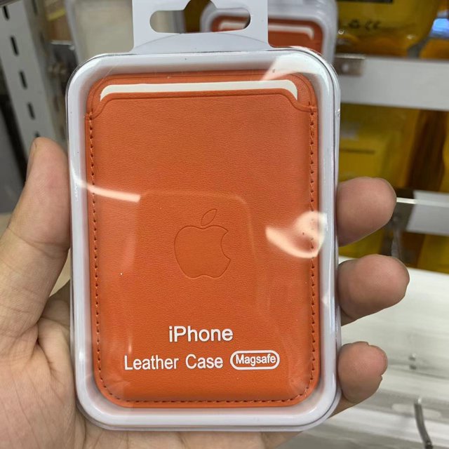 MagSafe Funda De Piel Con Logotipo Para IPhone 13/12/Pro Max/Mini Tarjetero/Cartera Magnética Gao Jiahui unisex