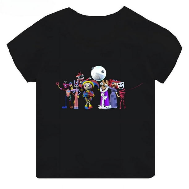 Venta caliente de la increible camiseta con estampado de circo digital para ninos ropa para ninas camiseta de algodon de manga corta negra para bebes y ninos camisetas para ninos Walmart