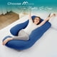 thumbnail image 5 of Almohada para Embarazo SASTTIE en Forma de U Refrigerante Azul Marino 145x70 cm, 5 of 7