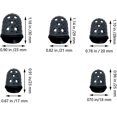 thumbnail image 2 of 10 Pcs Finger Tips, 4 Sizes Anti-slip And Reusable Silicone Fingertip Protector Guard Pads For Paper Sorting, Collating, 2 of 4