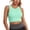 Mint Green, variant on Yoga Bra for Women Crop Top Sportswear with Wireless Racerback Longline Design for Training and Yoga