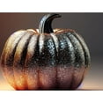 thumbnail image 2 of CafePress - Glitter Pumpkin - Large Plush Fleece Throw Blanket, 80" L x 60" W, 2 of 4