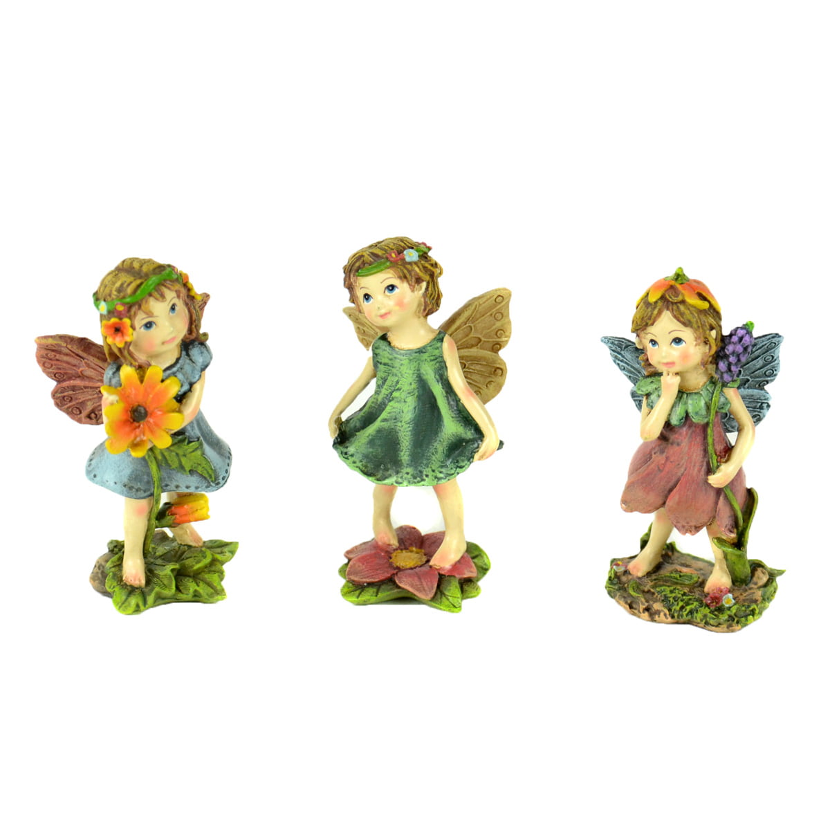 Fairy Garden Mini Micro Mini Sun Kissed Fairies Laying Down Set of 3 