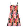 thumbnail image 6 of Piuwrlz Girls Play Casual Dresses Girl Summer Dresses Pleated Skirts Pink Size 7 Years, 6 of 7
