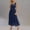 B22 Navy summer dresses for women clearance under $5, variant on Under $10 Cagogo Womens Summer Midi Tulle Dress Flowy Swing Sleeveless Smocked Cocktail Holiday Vacation Dress Square Neck Ruffle Tiered Trendy Beach Party Dresses