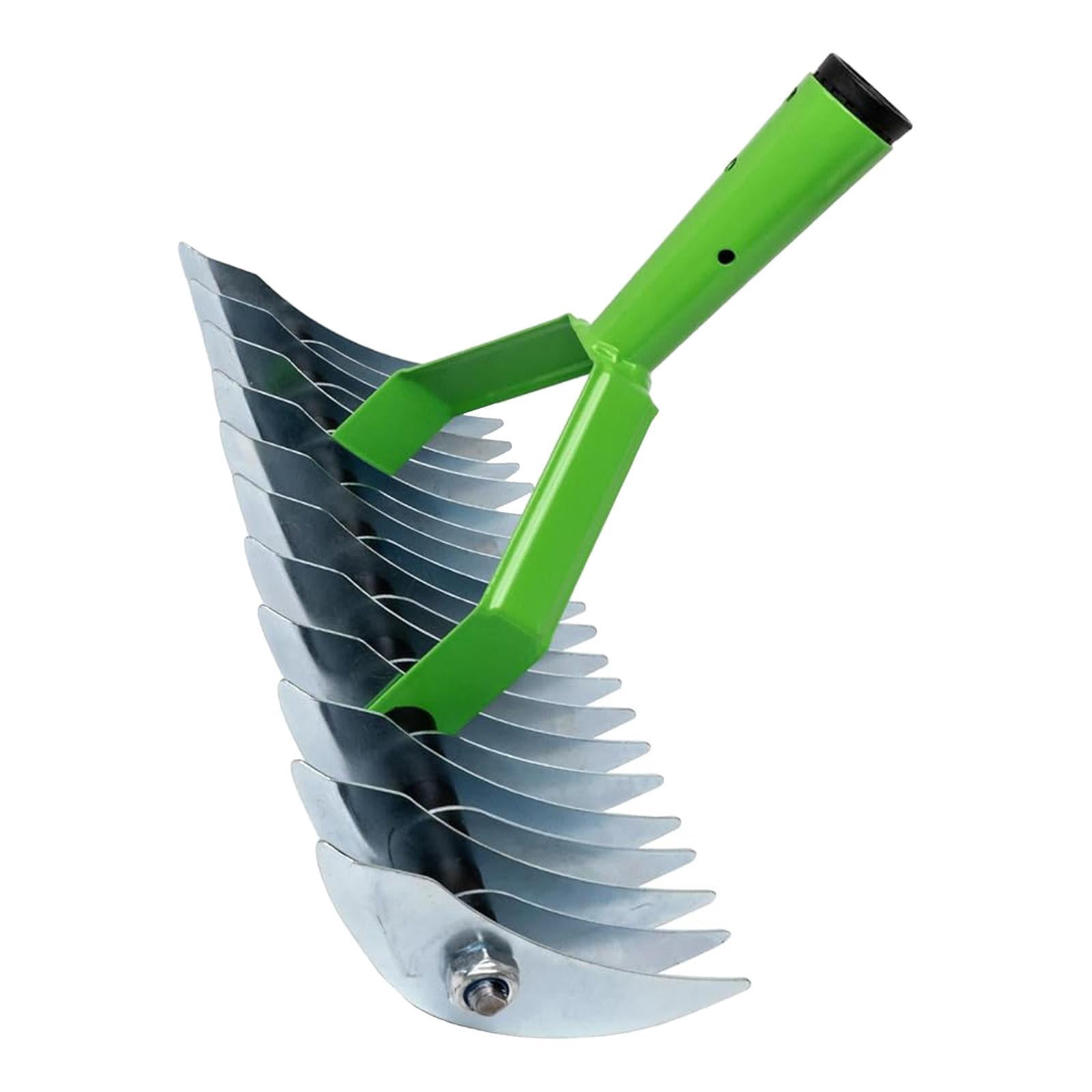 Bothyi Thatch Rake Manual Tool Multifunctional Yard Leaves Rake Sturdy Labor Saving without Handle