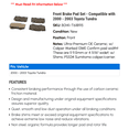 thumbnail image 2 of Front Brake Pad Set - Compatible with 2000 - 2003 Toyota Tundra 2001 2002, 2 of 2