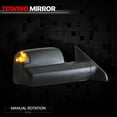 thumbnail image 2 of DNA Motoring For 09-16 Dodge Ram passenger RH Side Towing Mirrors w/Powered+Heated+Signal+Puddle Light, 2 of 12