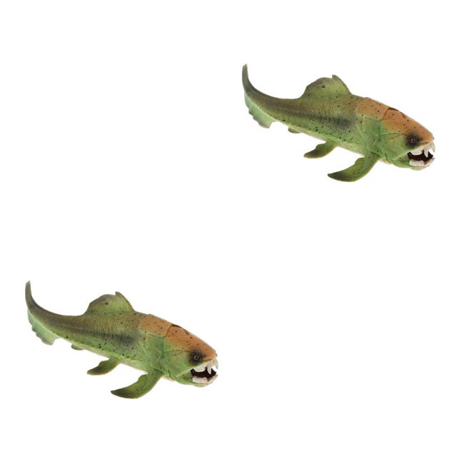 Vogacara Realista estático océano Animal modelo juguete niños regalo Dunkleosteus 2piezas dunkleosteo