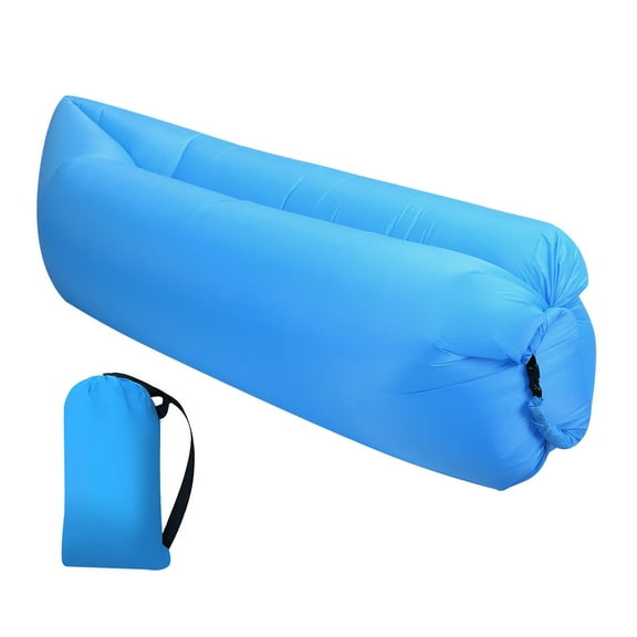 Inflatable Lounger Air Sofa Chair–Camping & Beach Accessories–Portable Water Proof Couch for Hiking, Picnics, Outdoor, Music Festivals & Backyard–Lightweight and Easy to Set Up Air Hammock