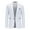 White, variant on Wioihee Mens Casual Slim Fit Suit Jacket 1 Button Daily Blazer Business Sport Coat Tops White 10(XL)