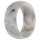 thumbnail image 2 of Alianza de boda de silicona - Mármol blanco-negro de ROQ para hombre - Anillo de 7 mm, 2 of 2
