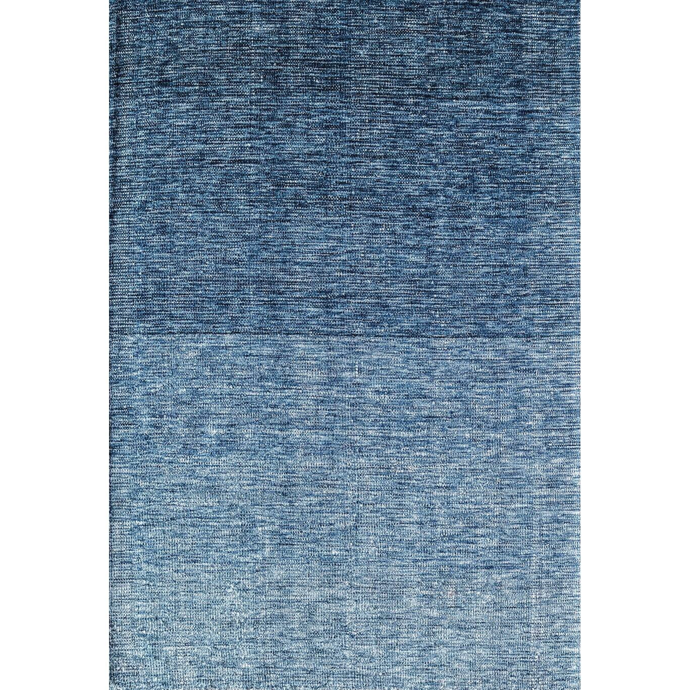 Rugs America RW10D Azure Solid Bohemian Blue Area Rug, 5’0”x7’0” Ideal for Living Room, Bedroom, Dining Room and More