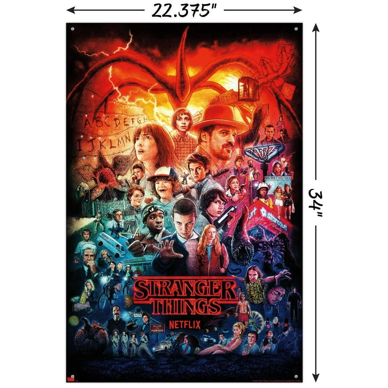 Netflix Stranger Things - Three Seasons One Sheet Wall Poster with