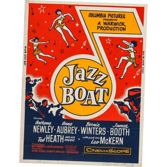 Jazz Boat Movie Poster 24in x36in Art Poster 24x36 Multi-Color Square Adults Best Posters
