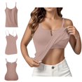 thumbnail image 2 of QIJUNTUO Short Sleeve Shirts for Somen Women's Summer Tops Tank Top Yoga Gym Sleeveless Camisole Sexy Plus Size Underwear With Chest S 6XL, 2 of 8