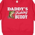 thumbnail image 3 of Inktastic Daddy's Fishing Buddy with White Text Toddler Sweatshirt, 3 of 4