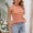 *Red, variant on Women's Striped Knit Crewneck Sleeveless Pullover Top,Casual Slim Fit Tank Tops White,Womens Plus M