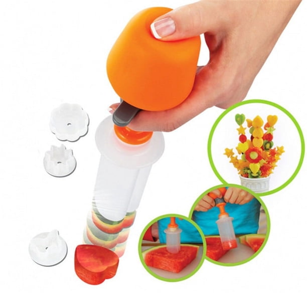 Cortador de frutas y verduras de plástico, juego de moldes para verduras DIY para pasteles, decoración de galletas, moldes, accesorios de herramientas de cocina