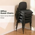 thumbnail image 5 of Costway Set of 15 Office Guest Chair Stackable Reception Chair Waiting Conference Room, 5 of 9