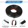 thumbnail image 4 of 1 Set 7/10" 18mm Width Self Adhesive Car Door Window Bumper Trim Strip Sticker 16Ft 5m Gloss Black, 4 of 6