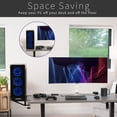 thumbnail image 2 of VIVO Clamp-on Adjustable Deskside Gaming PC Holder with Wall Mounting Option, 2 of 8