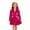 00#-Hot Pink412, variant on Kiijoy Toddler Girls Outfits Elegant Butterfly Long Sleeve Button Jacket Pleated Skirt Set