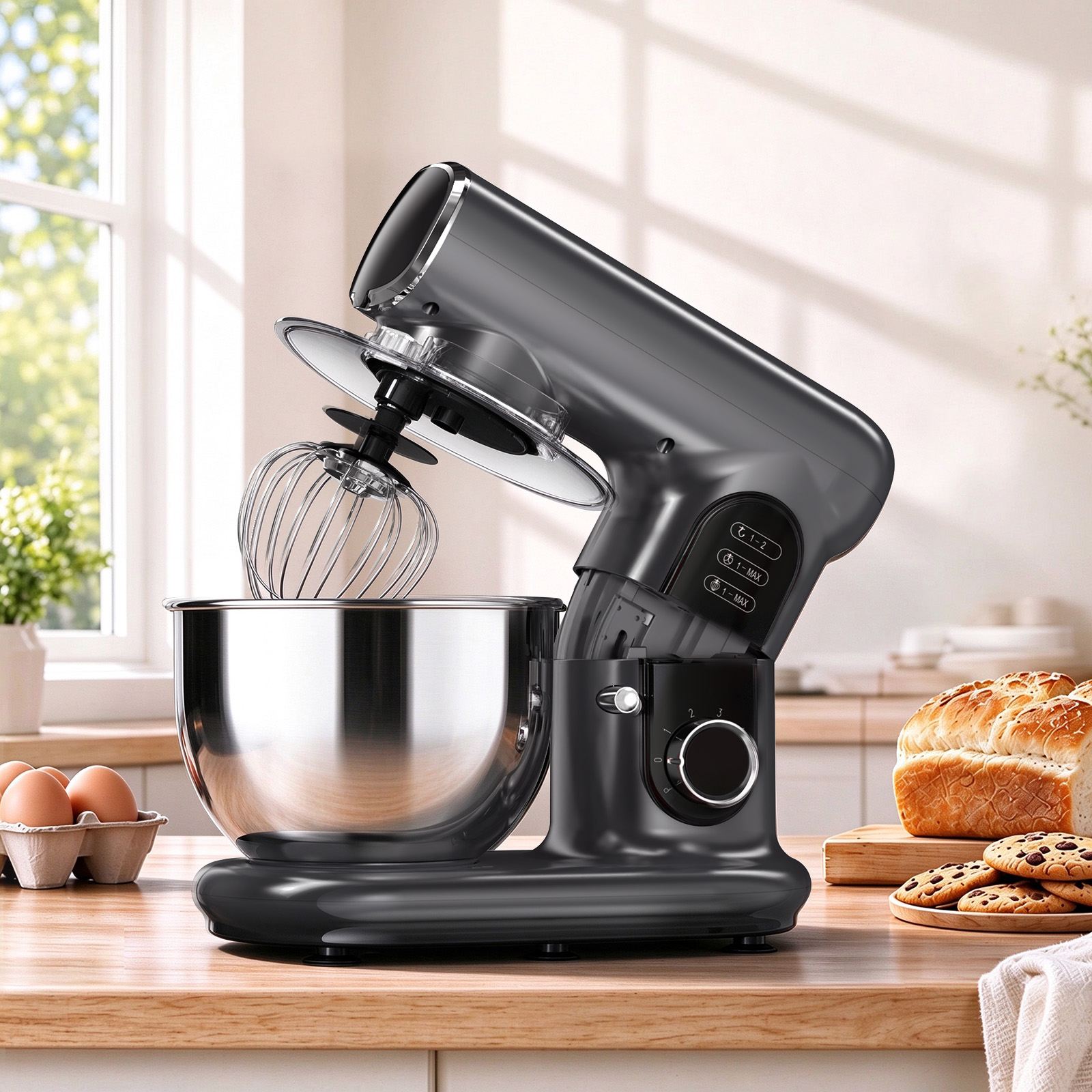 LINKChef 5.3 Qt 6-Speed Tilt-Head Stand Mixer photo 8