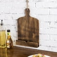 thumbnail image 5 of MyGift Rustic Cutting Board Style Cookbook Stand Holder, Brown Wood, 5 of 7