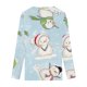thumbnail image 4 of ICHUANYI Clearance Casual Women's V Neck Summer Sexy Gradient Print Regular Women's Long Sleeve Top(Light Blue, L) ICHUANYI WER2023081505846, 4 of 5