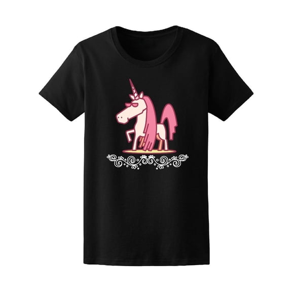 Cute Cool Pink Magic Unicorn Tee Women's -Image by Shutterstock