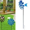 thumbnail image 3 of 28in Decorative Lawn Ornament Wind Mill Wind for Backyard Yard Decor Blue, 3 of 6