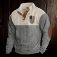 thumbnail image 1 of Chandail Sans Capuche pour Homme à Manches Longues, Col Ras du Cou, Chandail à Enfiler pour un Confort et un Style Quotidiens avec une Ambiance Mode Urbaine Décontractée, 1 of 4
