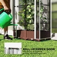 thumbnail image 6 of Outsunny Raised Garden Bed with Trellis, 46.5" Tomato Cage with Crop Cage, Self Watering Planter Box with Drainage Holes and Plugs, White, 6 of 9