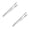A-2Pcs, variant on 1 Pc Stainless Steel BBQ Tong, Extra Long Grilling Tong, Heavy Duty Barbecue Clips, Baking Cooking Tong for Grilling Barbecue Buffet Turning Food, Commercial Kitchen Tool for Home Outdoor Use, 8.66"