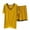 Yellow, variant on Pajamas for Women Set,Women's Pajamas,Women's Short Sleeve Pajama Sets with Pockets Casual Round Neck 2 Piece Lounge Sets Gray M