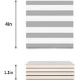 thumbnail image 3 of FMSHPON Grey White Stripe Set of 6 Coaster for Drinks, Absorbent Ceramic Stone Coasters Cup Mat with Cork Base for Home Kitchen Room Coffee Table Bar Decor, 3 of 4