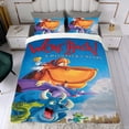 thumbnail image 4 of Regresamos Conjunto de sábanas temático, trío de piezas, cómodo y amigable con la piel, diseño único, regalo de decoración para el hogar para familiares, amigos y fans,135cm *200cm, 4 of 6