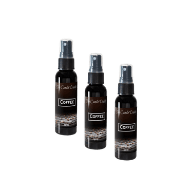 3 Pack - Coffee Spray - Coffee Scented - Room/Car Air Freshener Spray – (3) 2 Ounce Spray Bottles