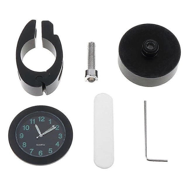 Universal Waterproof Bike Watch Grow In Clock for Motorcycl Bicycle black