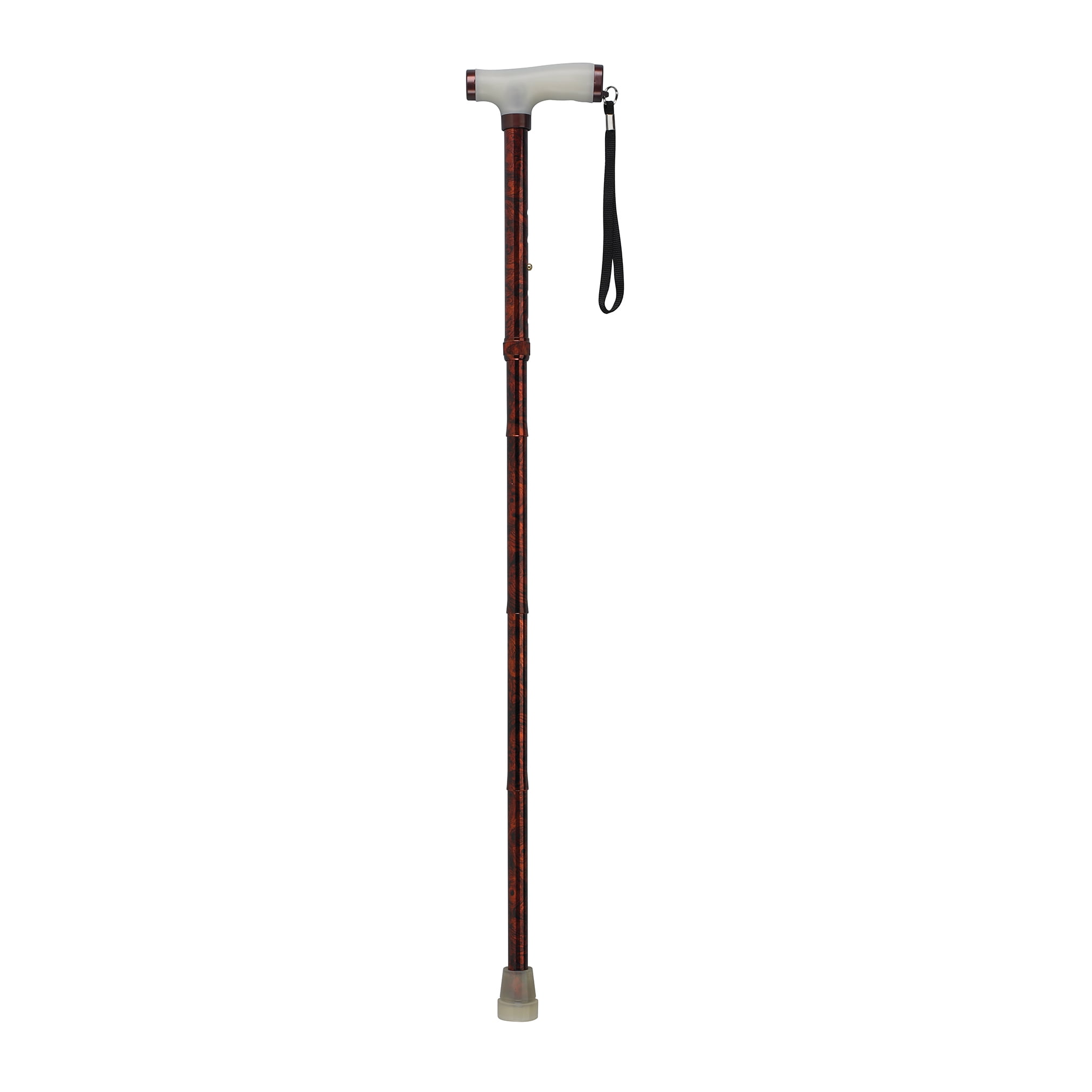 Drive Medical Folding Cane with Glow Gel Grip Handle, Copper