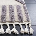 thumbnail image 3 of SAFAVIEH Marrakesh Ezra Diamond Polyester Area Rug, Ivory/Grey, 5'3" x 7'6", 3 of 8