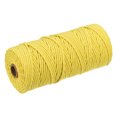 thumbnail image 1 of Unique Bargains Cotton Rope Twine String Twisted Braided Cord, Yellow 100m/109 Yard for Wall Hanging, Macrame Knotting, 1 of 7