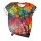 thumbnail image 1 of Blusa holgada de manga corta con cuello redondo y estampado a la moda para mujer Pompotops hfajkhk128599, 1 of 5