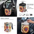 thumbnail image 5 of Jeiento Dahlia Car Seat Covers Full Set with Auto Steering Wheel Cover Seat Belt Cover Armrest Cover Garbage Can Air Vent Pouch Rearview Mirror Cover Coasters Keychain, 12 Pack, 5 of 7