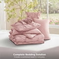 thumbnail image 6 of U by Bedsure King Comforter Set Pink, Bed in a Bag King Size Bedding, 7 Pieces Pinch Pleat All Season Comforter, 6 of 11