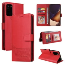Wallet Case For Samsung Galaxy Note 20 Ultra,Magnetic Flip Holder Credit Card Slots Drop Protection Stylish PU Leather ID Money Pocket Phone Case Cover For Samsung Galaxy Note 20 Ultra,Red