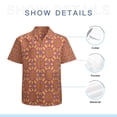 thumbnail image 7 of High Quality Hawaiian Shirts for Men Short Sleeve Aloha Beach Shirt Floral Summer Casual Button Down Shirts Blouses 34OEBN, 7 of 7