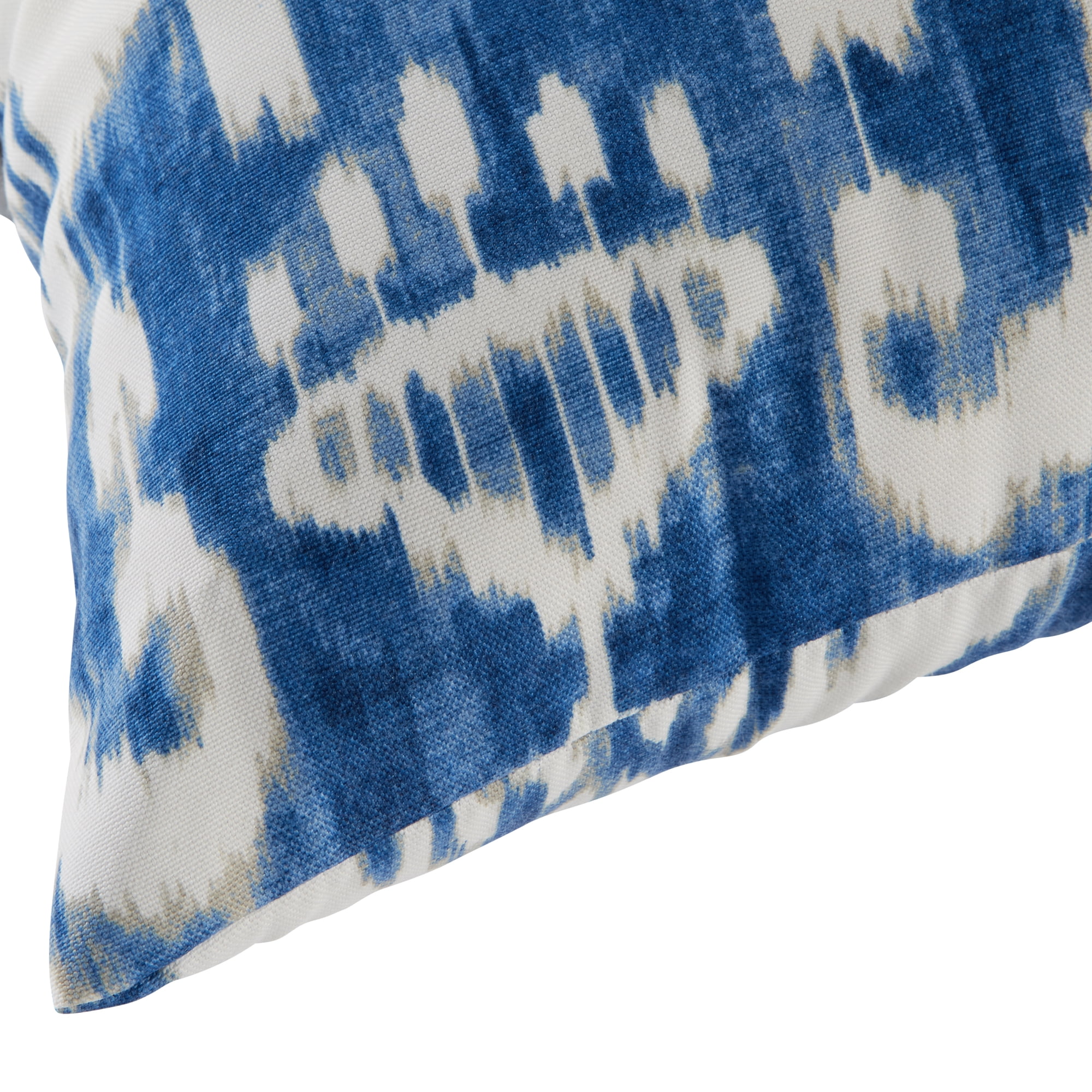 Azule Ikat Outdoor Square Throw Pillow (2-pack)